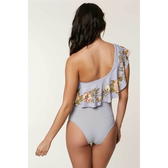 O'NEILL Swimwear ALOHA FLORAL RUFFLE ONE PIECE Swimsuit ( S ) - Picture 2 of 6